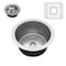 Anzzi Rumelia Drop-in Handmade 17" Kitchen Sink in Hammered Nickel SK-024 - alternate 1